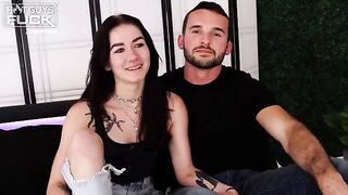 The Southern gentleman with a hairy mug and a can of Coke showed the girl what a real man's cock is