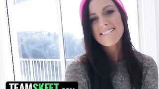 Whitney Westgate gets her neighbor's dick wet and cum on her tits