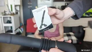 The girl checked the new Lovenote toy and got an amazing experience