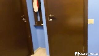 Extra hungry teen gets her pussy smashed hard at home