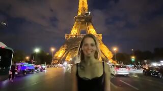 Petite teen slapped, choked and fucked hard on the couch in Paris