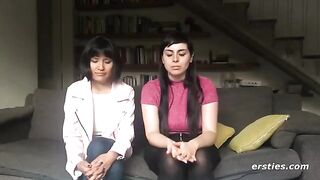 Two hot lesbian friends have a passionate and intense experience with a strapon