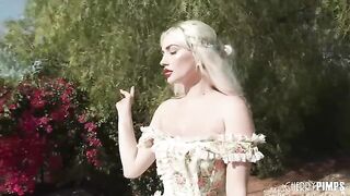 Skye Blue delivers a sloppy blowjob and more