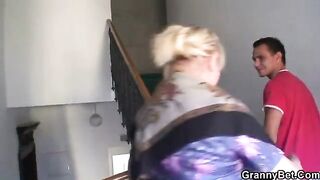 Hot mature with freckles and big tits riding cock like a pro