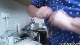 Hot grandma sex with a young guy in HD