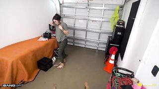 Latina babe Demi Diveena gets fucked on the road to get insurance