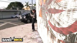 Stranger picked up gorgeous Roxii Blair in his car, fucked her hard