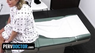 The doctor checked the girl's body and examined her big ass