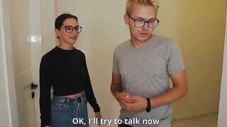 The husband watched as his wife was being taken by a realtor for a discount