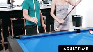 Cute neighbors Paige Owens and Kay Lovely are playing strip pool