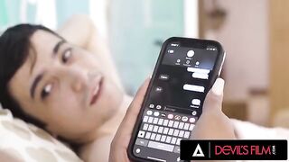 Unhappy Latina girl Sophia Leone fucks in front of her boyfriend