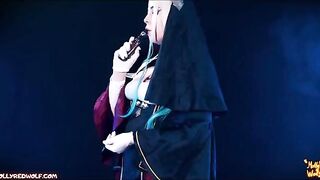A nun punished me for my lies in a intense way, with a strapon