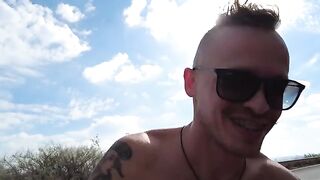 The stupid bitches thought we were bloggers and gave us a right on the beach