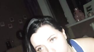 Pervert dude fucked gorgeous brunette in hotel room after Tinder date