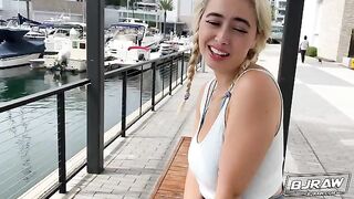 Romeo Mancini’s cum shot on Chloe Surreal’s face in POV style