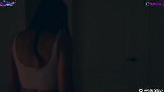 Halloween XXX parody with sexy cosplay and strap-on action