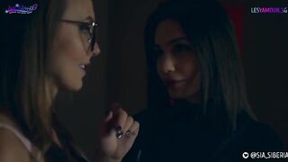 Halloween XXX parody with sexy cosplay and strap-on action