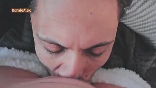 The couple has sex while the girl is in her pajamas