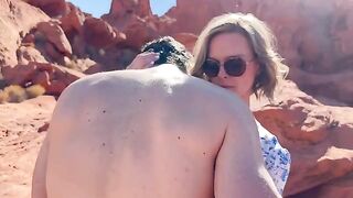 Hotwife fucks her friend in front of her husband in the desert