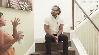 A preacher came to my door seeking salvation in a steamy scene