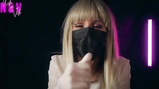 A crazy nurse in latex gloves brings unbelievable pleasure and ruins orgasm