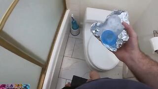 Stepmom helps her stepson to get a sperm sample