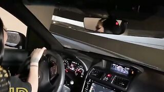 Pervert dude screwed slutty teen in the car and cum on her