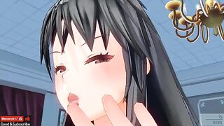 Uncensored Japanese Hentai anime with ASMR ear licking action, earphones recommended