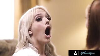 Kenna James has a bad day, but passionate lesbian sex with Madi Collins makes it better