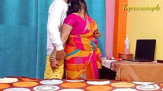 First time anal sex and pussy fuck for the hot Indian maid in Hindi