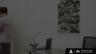 Two college guys get lucky with a hot massage from a busty MILF