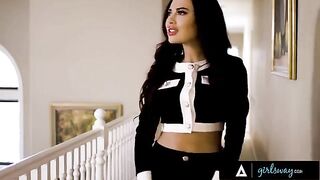 Bella Rolland cheats on her GF with her sexy mistress in a steamy scene