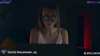 Scary hot Halloween story with Lesya Moon and Sia Siberia in lesbo action