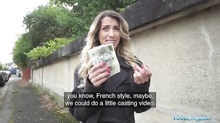 Hot French teacher offers her body for money in a steamy encounter
