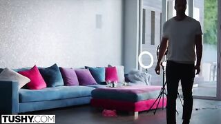 An influencer, who loves anal, seduces her cameraman in an intense scene
