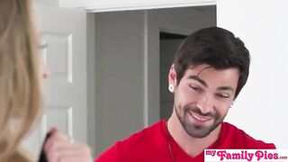 Your clothes are bigger, Stepbro. I'll need them when you knock me up! says Kyler Quinn in a steamy scene