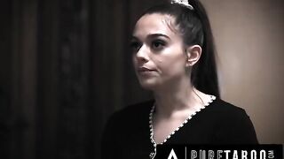 Pervert teacher's stepson fucked his way to good grades with cheerleader Sophia Burns