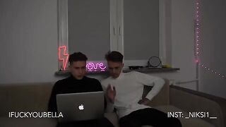 Two whores are having fun with their guys in a swinging party