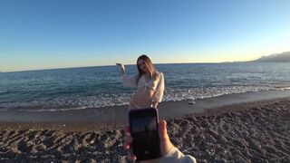 The guy processed the photos, but the girl was already wet and wanted sex