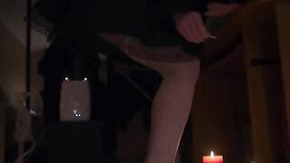 White stockings footjob and much cum - exclusive hd