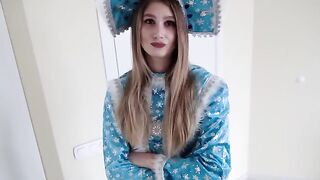Snegurochka got the address mixed up and brought joy to a lucky guy