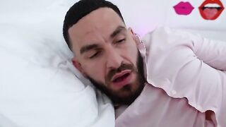 A blonde is fucking with her stepcousin all night