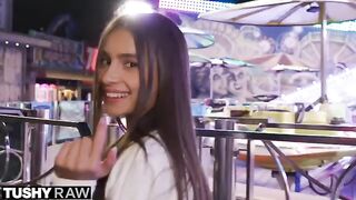 TUSHYRAW Perfect petite Vanessa experiences intense backdoor action with a satisfying finish