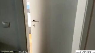 Little Caprice and Clea Gaultier woke up with a stiff cock