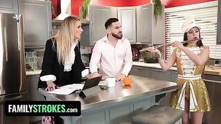 Josie Tucker’s big tits get a messy cumshot from her stepdad - FamilyStrokes