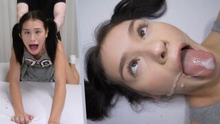 College slut Matty Mila Perez gets fucked hard by her landlord in a rough session