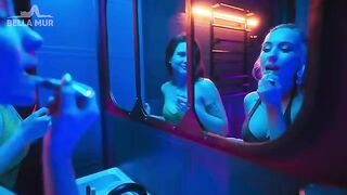 Babe picked up in the toilet of the night club, Sofia Simens