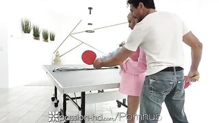 The guy won the bet and fucked the blonde Kiara Cole hard