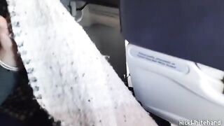 The stewardess got a hard cock on the airplane
