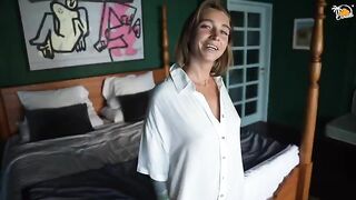 Blonde amateur MILF fucked in the hotel room